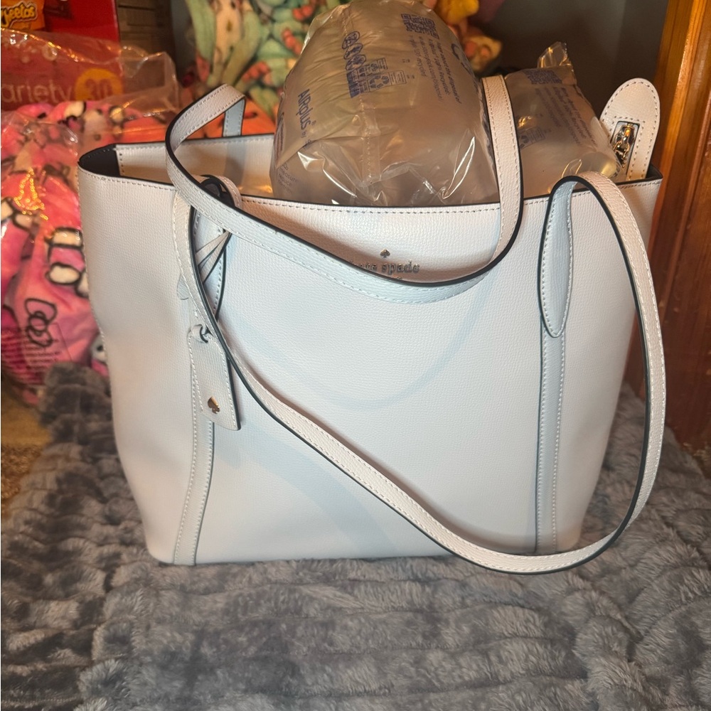 Kate spade tote bag pale hydrangea